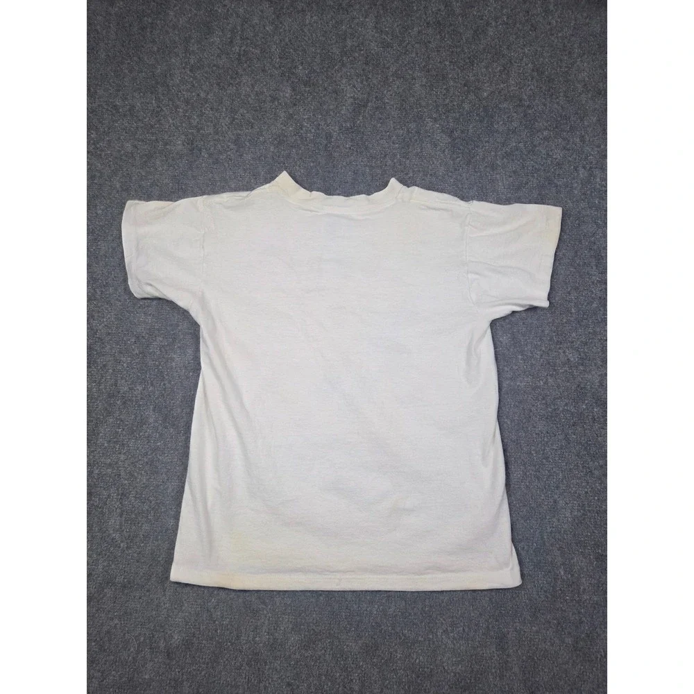 Vintage 90s Looney Tunes T Shirt Mens S White Sylvester Tweety Bird Workout 1994 - Picture 8 of 10